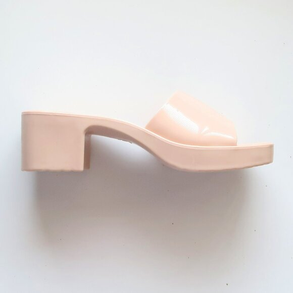 Beach by Matisse Nude Jelly Block Heel Slide Sandals Waterproof Summer Shoes 9 - Picture 11 of 16
